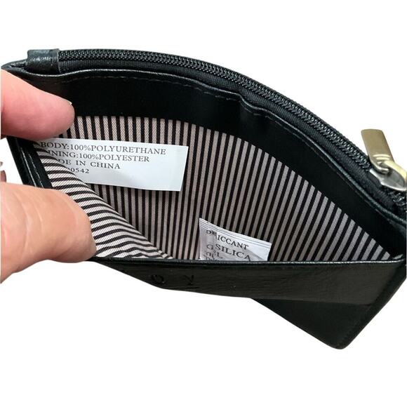 Joy Susan New Penny Mini Travel Black Wallet - Picture 4 of 4